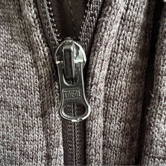 Lands’ End Men’s Sweater Fleece Full Zip Jacket Charcoal Grey Size Small - Picture 10 of 10